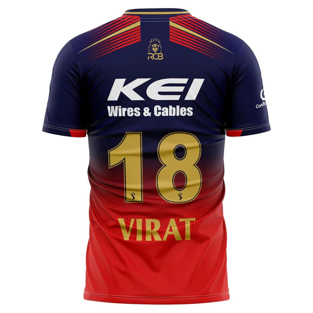 RCB 2025 Men’s Official Match Jersey – Royal Challengers Bangalore