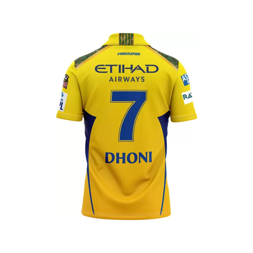 Chennai Super Kings 2025 Men’s Official Match Jersey – IPL Premium Edition