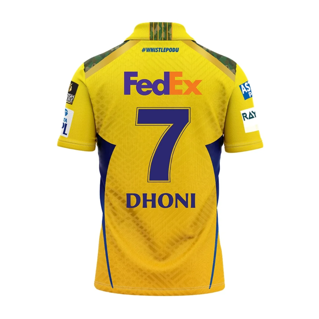Chennai Super Kings 2025 Jersey – CSK Men’s Cricket Shirt | Premium Fans Edition