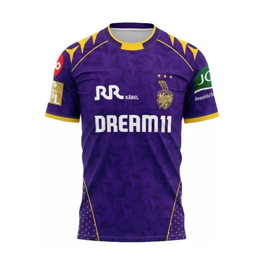 Kolkata Knight Riders 2025 Men’s Official Match Jersey – IPL Elite Edition