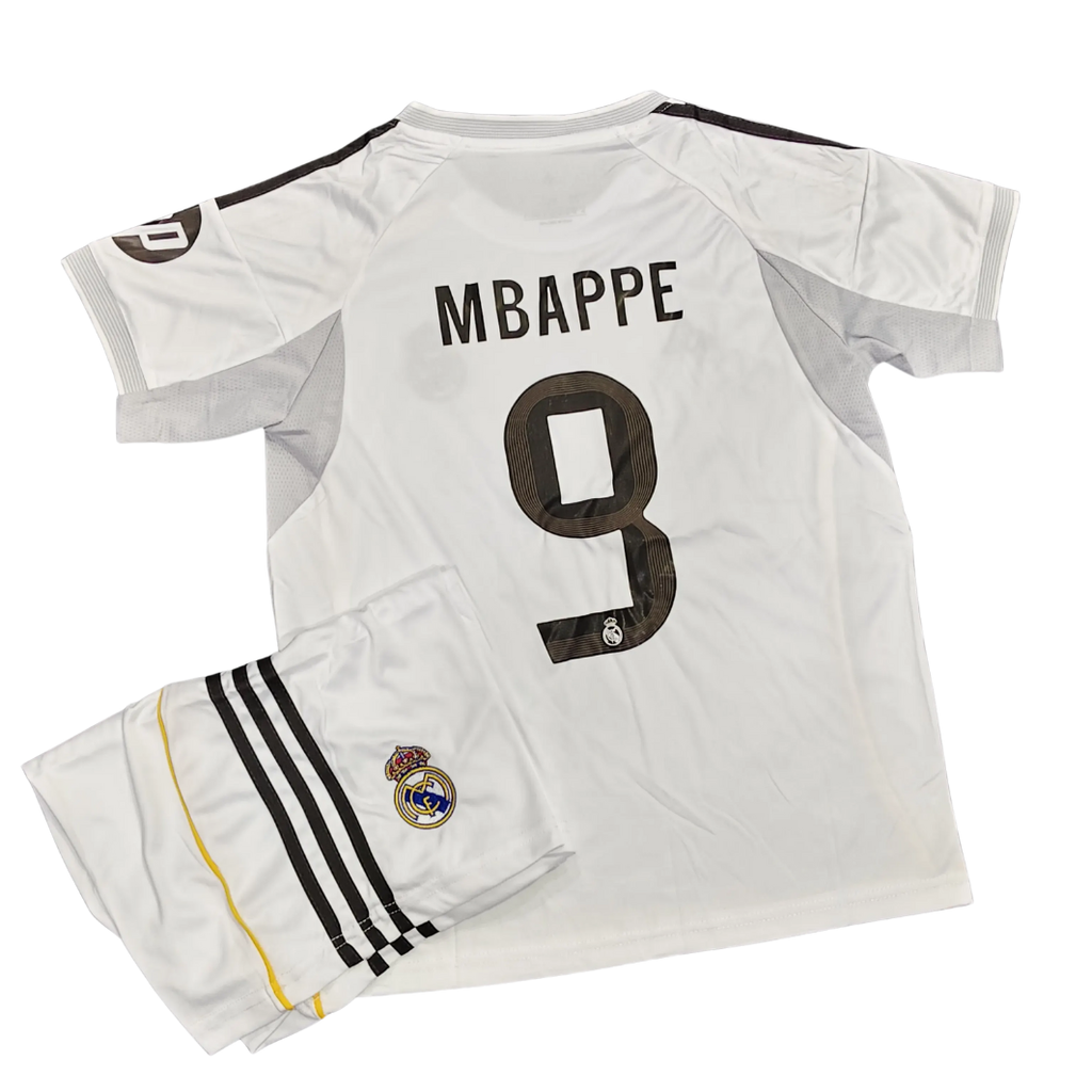 Real Madrid Home 2025/26 Official Premium Kids Kit – Custom Name & Number Edition